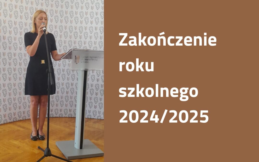 Uroczyste zakończenie roku szkolnego 2024/2025